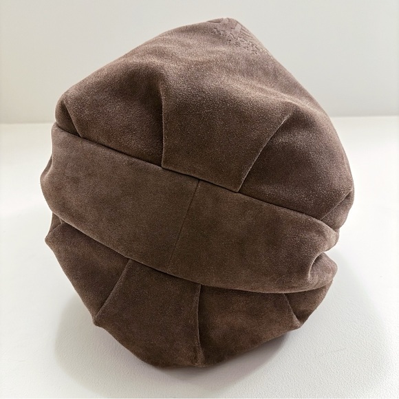 Loewe Brown Suede XL Logo Hobo Shoulder Carryall Bag - Picture 7 of 10